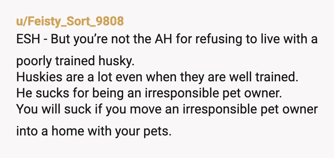 u/lamplightas ESH because no one is facing the facts. If y'all can't work this out, you shouldn't be life partners living in the same household. Keep dating. Keep your own...