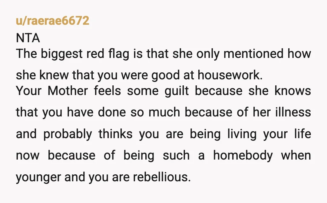u/Top-Spite-1288 NTA - What strikes me here: your mom telling you, you were to rude and should have been more respectful yada yada yada. It's always like this: people are...