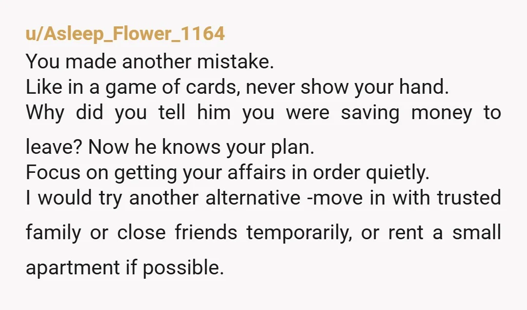 u/Silent_Morning692
NTA.
The only way you’d be the AH is if you stay one minute longer than you have to!