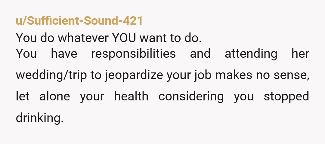 u/CharieRarie
NTA, this woman sounds bonkers. Don’t go, and cut contact. This is not a healthy friendship.