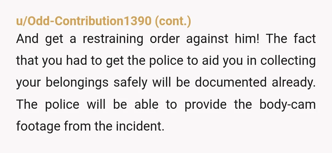 u/Kcuf_Tnacifingisni NOR. He is not right in the head and sounds like he would harm you in the future. You did not react enough in my opinion! Be ready to...
