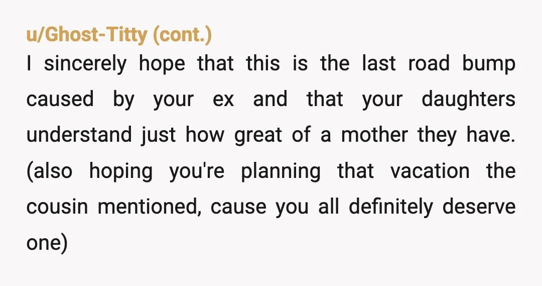 I got two apology letters in the mail for my girl and an invitation to join the church for 'support'. The audacity of these mother fuckers.