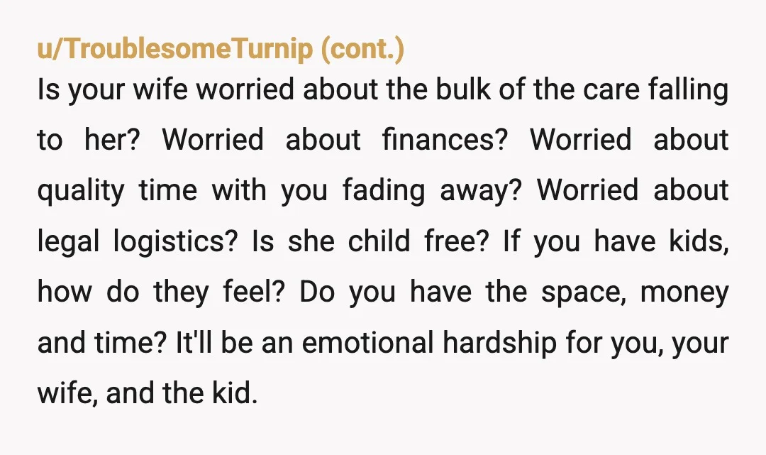u/NicaNocturnal As someone who took in their abused niece, unless the whole family is on board, INCLUDING THE CHILDREN, the situation will not last. Look into kinship care, as that's...