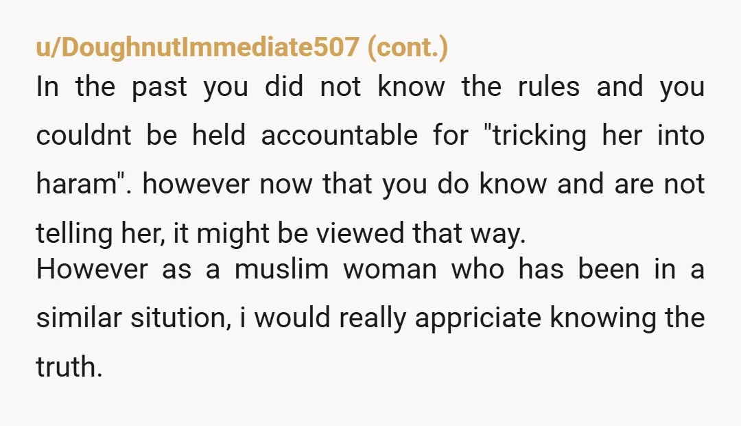 u/Full-Ad-6873 As a Muslim hijabi, I gatta tell you that Muslims are 100% not monoliths so I can't really tell you how it'd go. Every muslim has different ideas about...