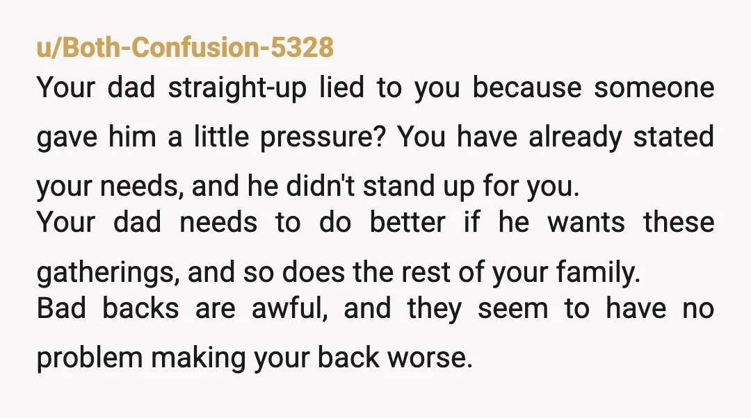 u/PrestigiousPromise20 NTA. I am the youngest in the family order. This attitude has made my sister a complete narcissist. One day my husband was driving us all somewhere and my...