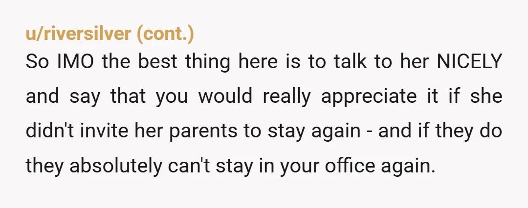 u/KT_ATX Its not too harsh to use the room you pay for exclusively for your needs. If your roomate can't handle her guests and her business, that's her problem. Don't...