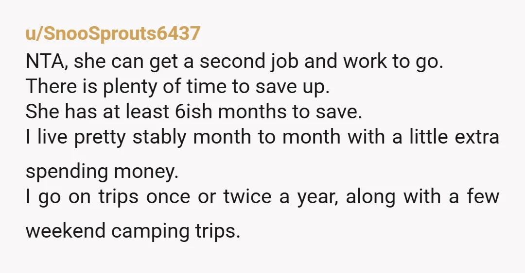 u/goblinpeets NTA, but I want to say studying at university and getting a degree does not guarantee one a stable career. This is ultimately a lie people believe. I don’t...