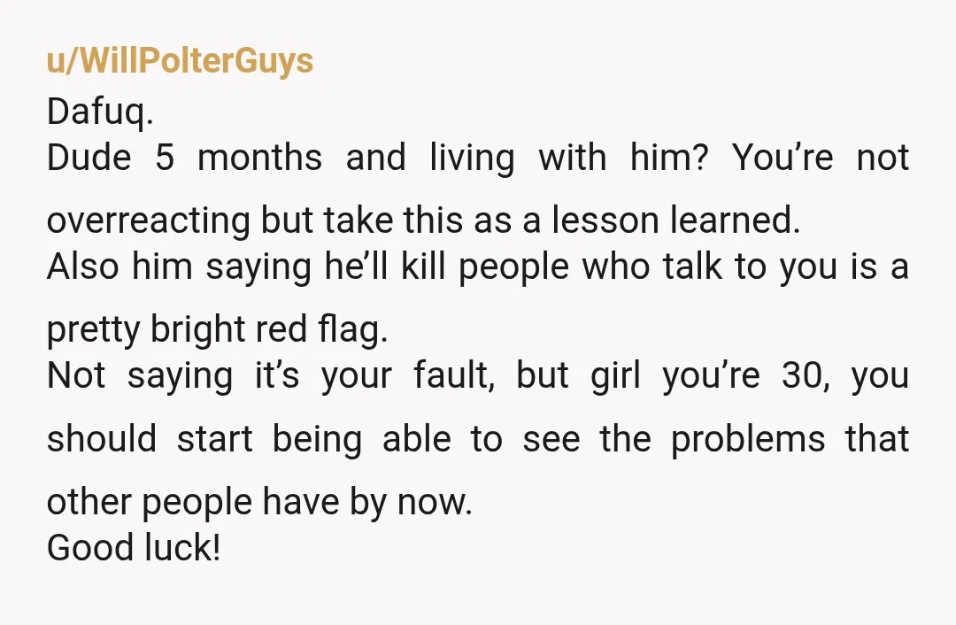 u/buttbreat
I only made it through the first paragraph 5 months and that entitled?!DUMP THE MANCHILD!