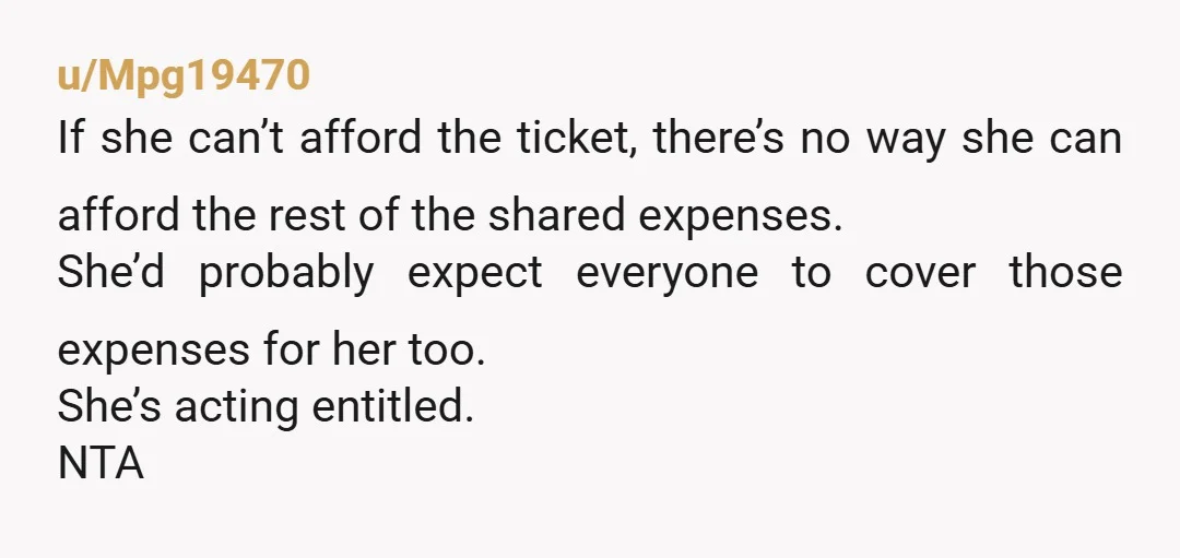 u/Snoo58504
She’s in her 30’s and doesn’t understand she is an adult.
NTA