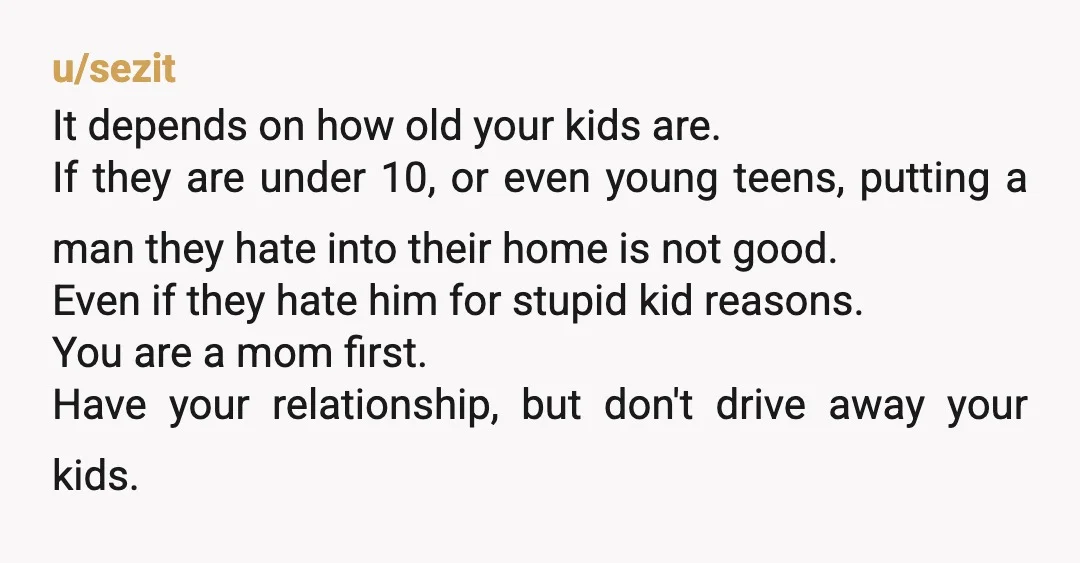 u/Sykobtch97 Truthfully… I don’t care how old your children are. You ARE allowed to find happiness. My husband has two daughters from a previous relationship & at first the younger...