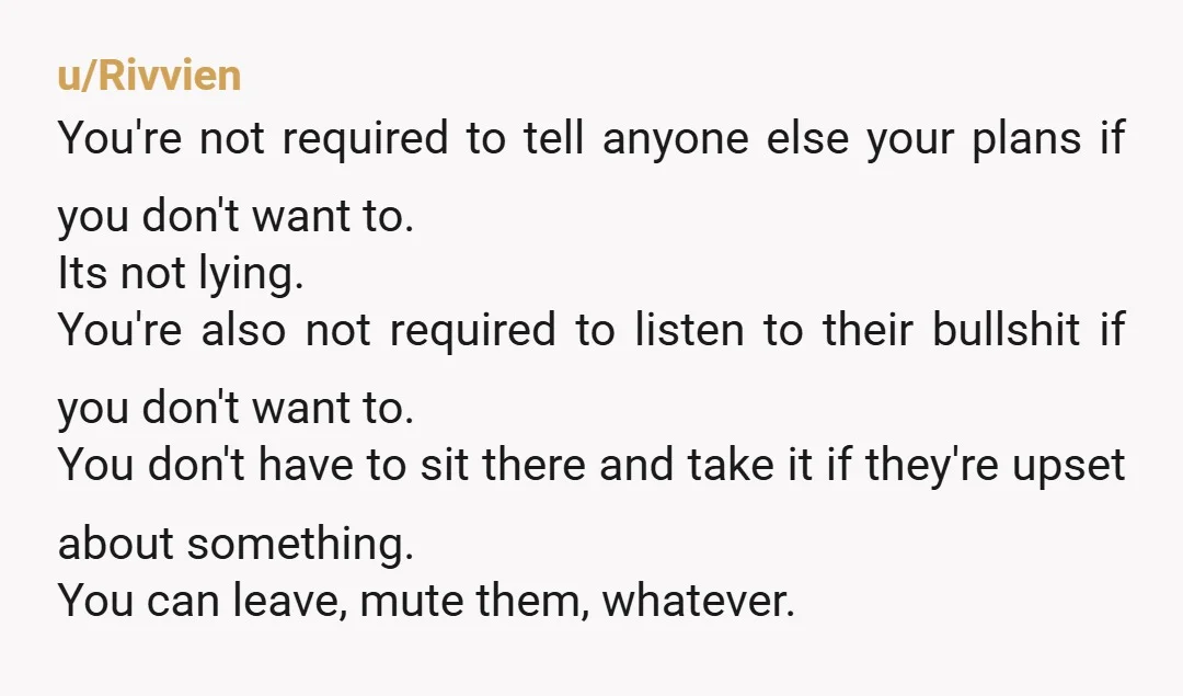 u/Far-Problem6839 They are yelling at people and being disrespectful? They are not worried about anyone or their feelings why are you? Set some boundaries and stick to them. There's no...