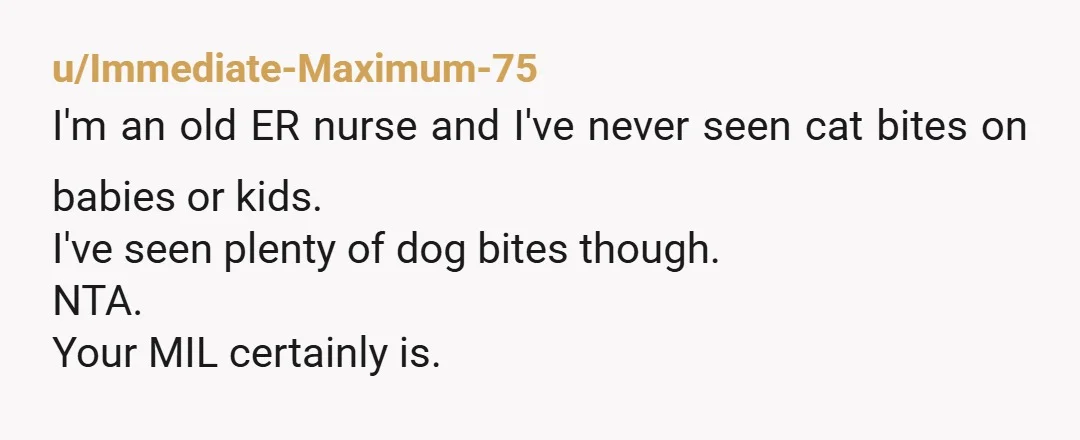 u/SnarkyBeanBroth "My cats don't jump on people and lick them. My cats don't meow non-stop and wake people up. My cats don't mark their territory by peeing on people's things....