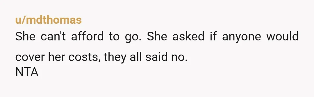 u/Sue_Dohnim NTA. You have a strict policy for loaning money (you're a smart cookie), which she has to be aware of; and, you're not exactly rich by the way you...