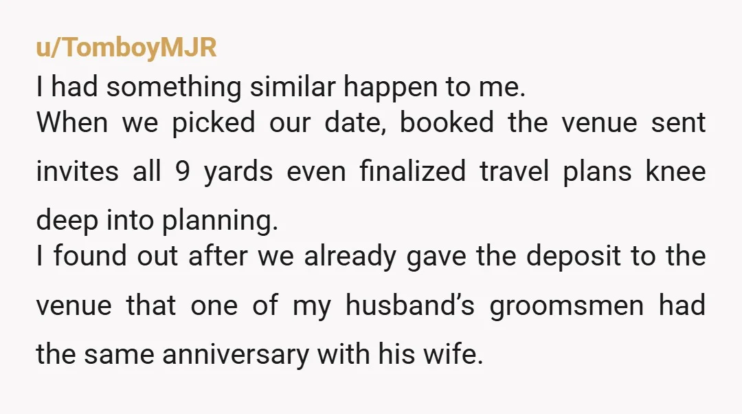 u/Old-Ninja-113 NTA - who the hell owns a date? That’s so dumb I can’t. People are just so sensitive about stupid things sometimes. You do you. If she can’t understand...