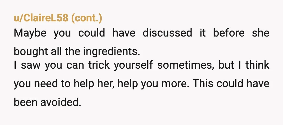 u/chicken-foot1992 ESH you should’ve let her tell you then bro. She made her effort to lyk what was in it because she knew it was gonna be something, then you...