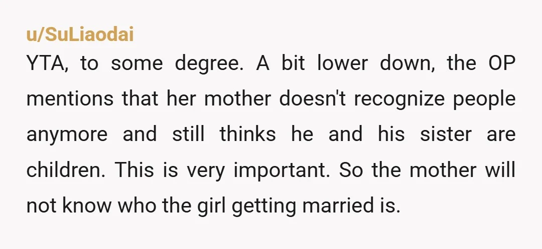 u/Upset-Afternoon-25 I think your sister and you are in two different realities. While I get what your saying about your mom but you really do not know how your mom...