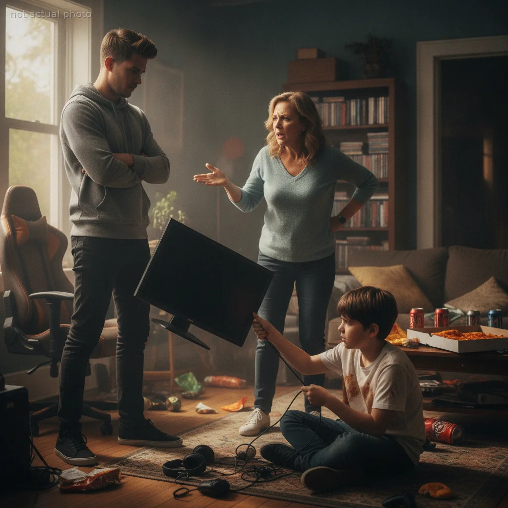 Mom Tells Older Son to 'Shove It' After He Takes Back His Own Monitor From His Destructive Younger Brother