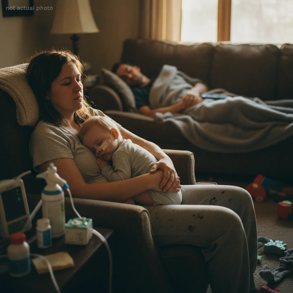 Husband Regularly Takes Three-Hour Naps Right After Their Medically Fragile Toddler Wakes Up, Leaving His Exhausted Wife To Handle Everything