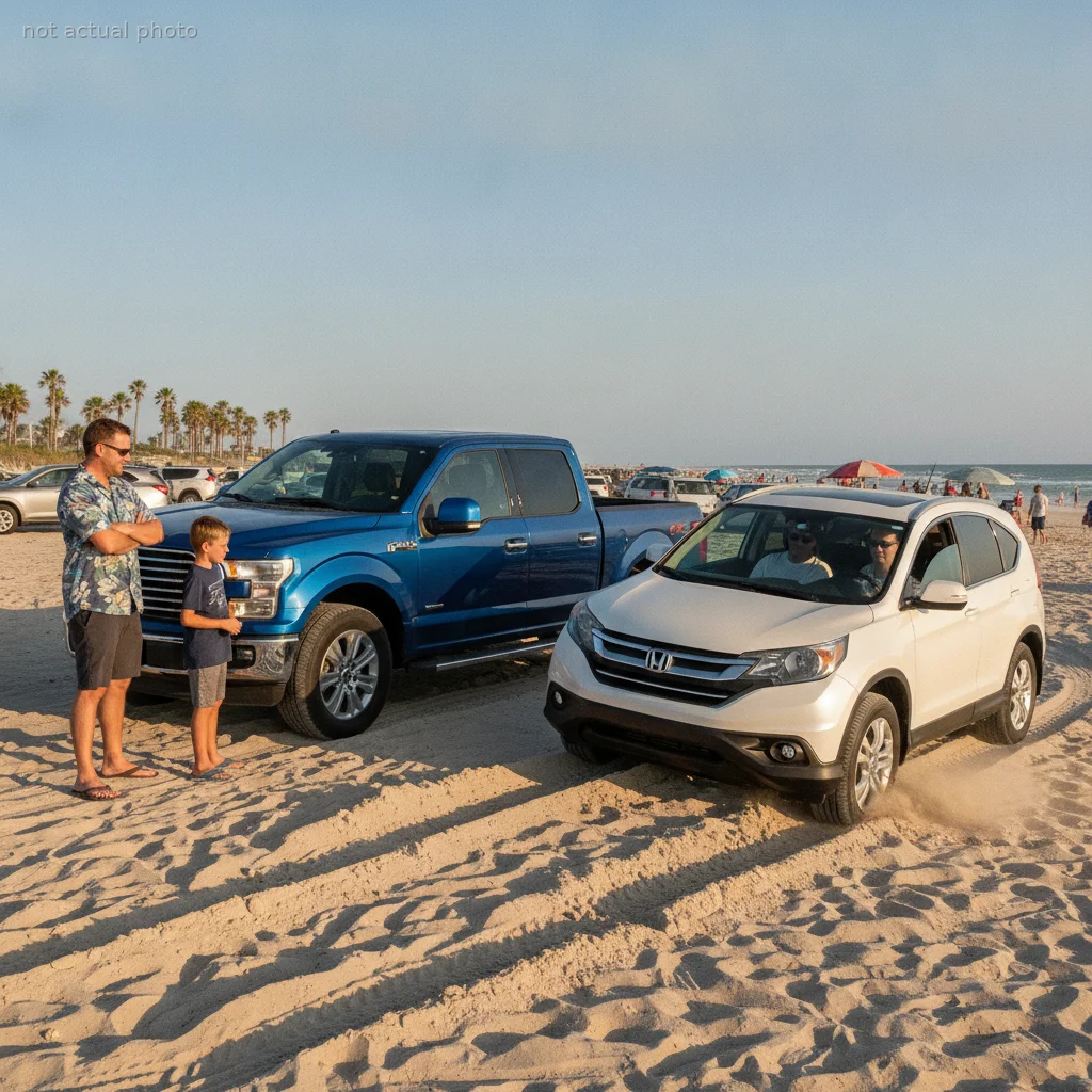 Beachgoer Leaves Entitled Driver Stuck in the Sand After He Steals His Exact Parking Spot