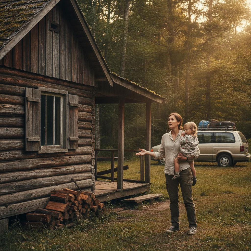 AITA For Refusing To Stay In A 'Rustic Cabin' With My Toddler After My Mom Booked It Without Asking?