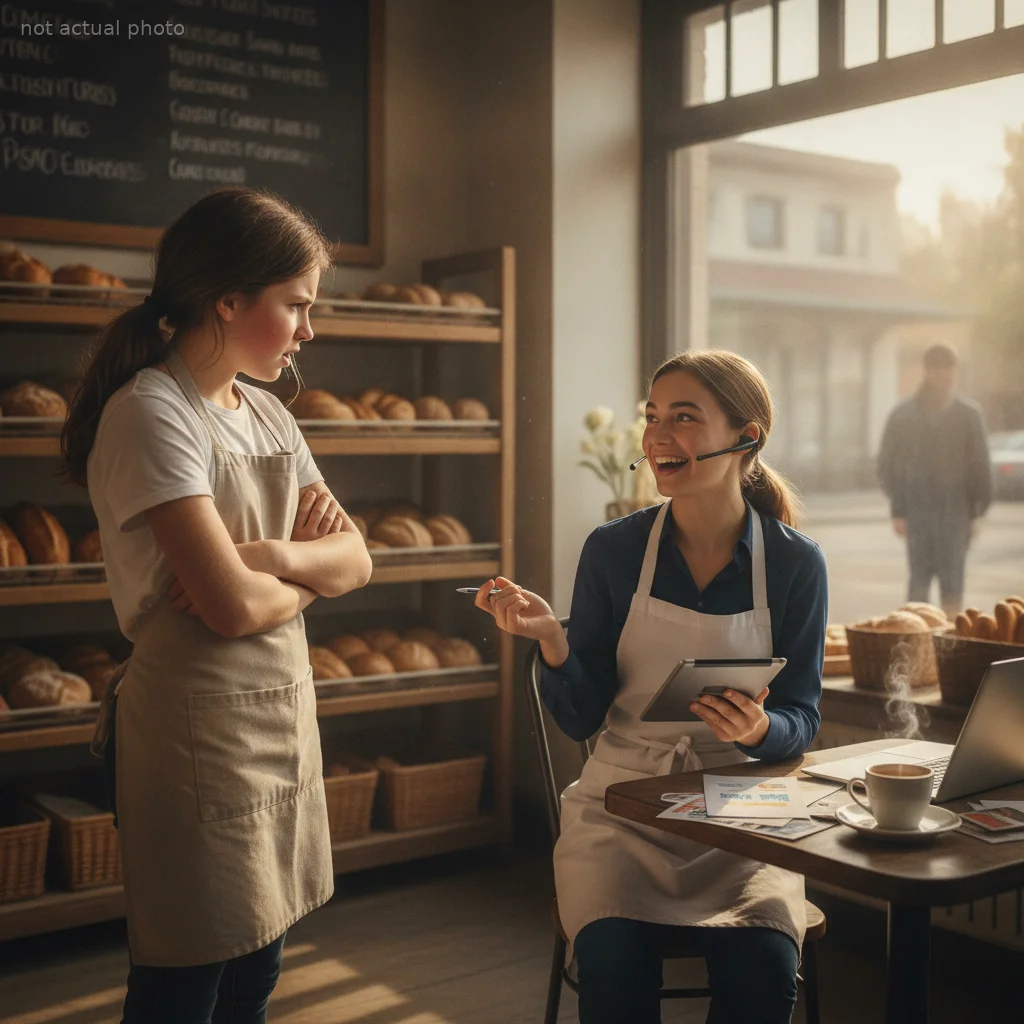 Teenager Fumes After Her Girlfriend Lands A High-Paying Marketing Gig At Their Shared Bakery Job