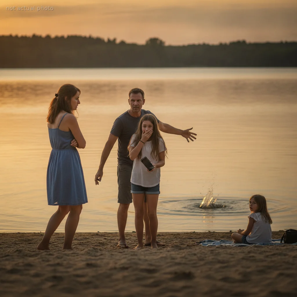 AITA For Walking Out After My Husband Hurled My Daughter's Phone Into A Lake To Keep Things 'Fair'?