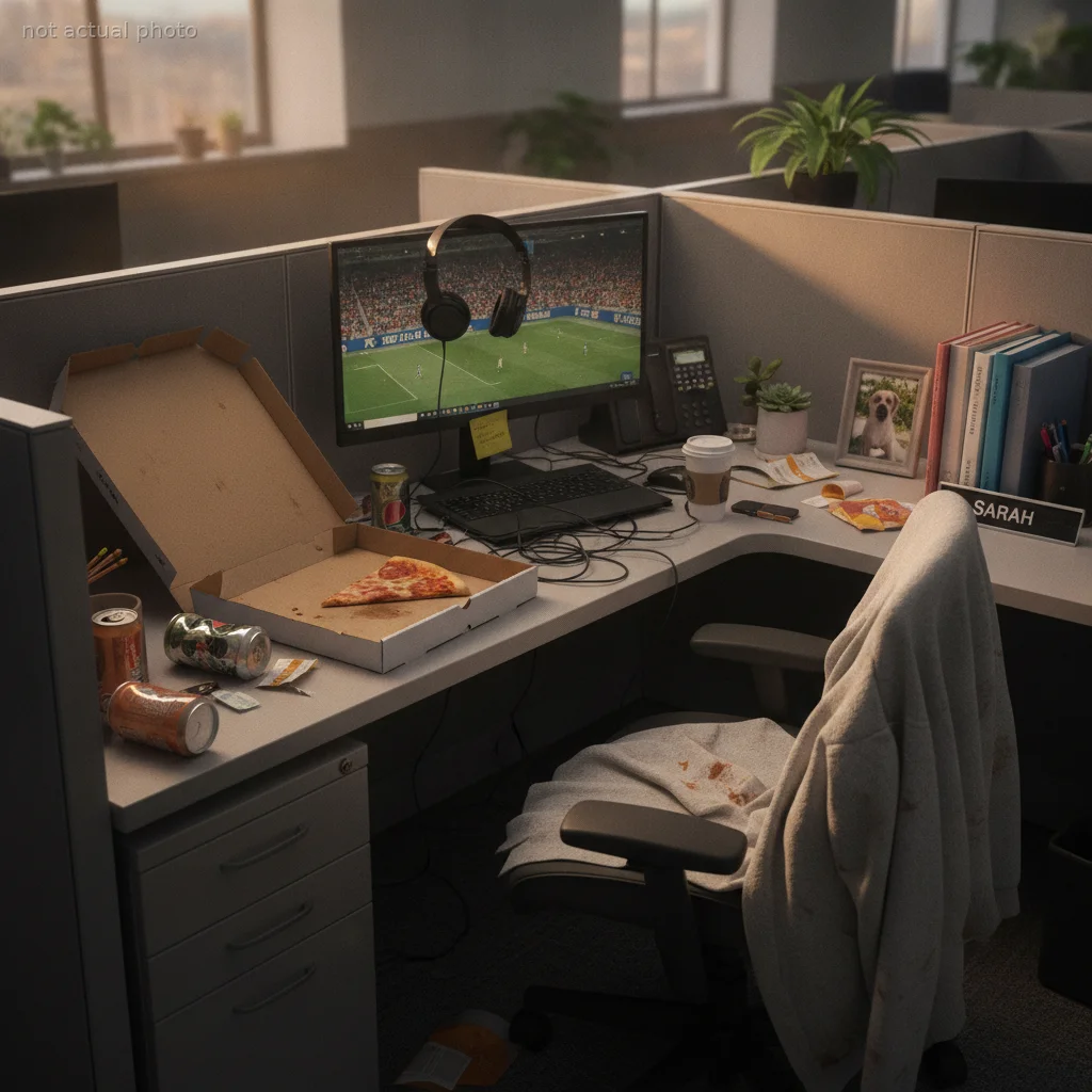This Employee Keeps Claiming Her Coworker's Personalized Desk, Leaving Behind a Disorganized Mess