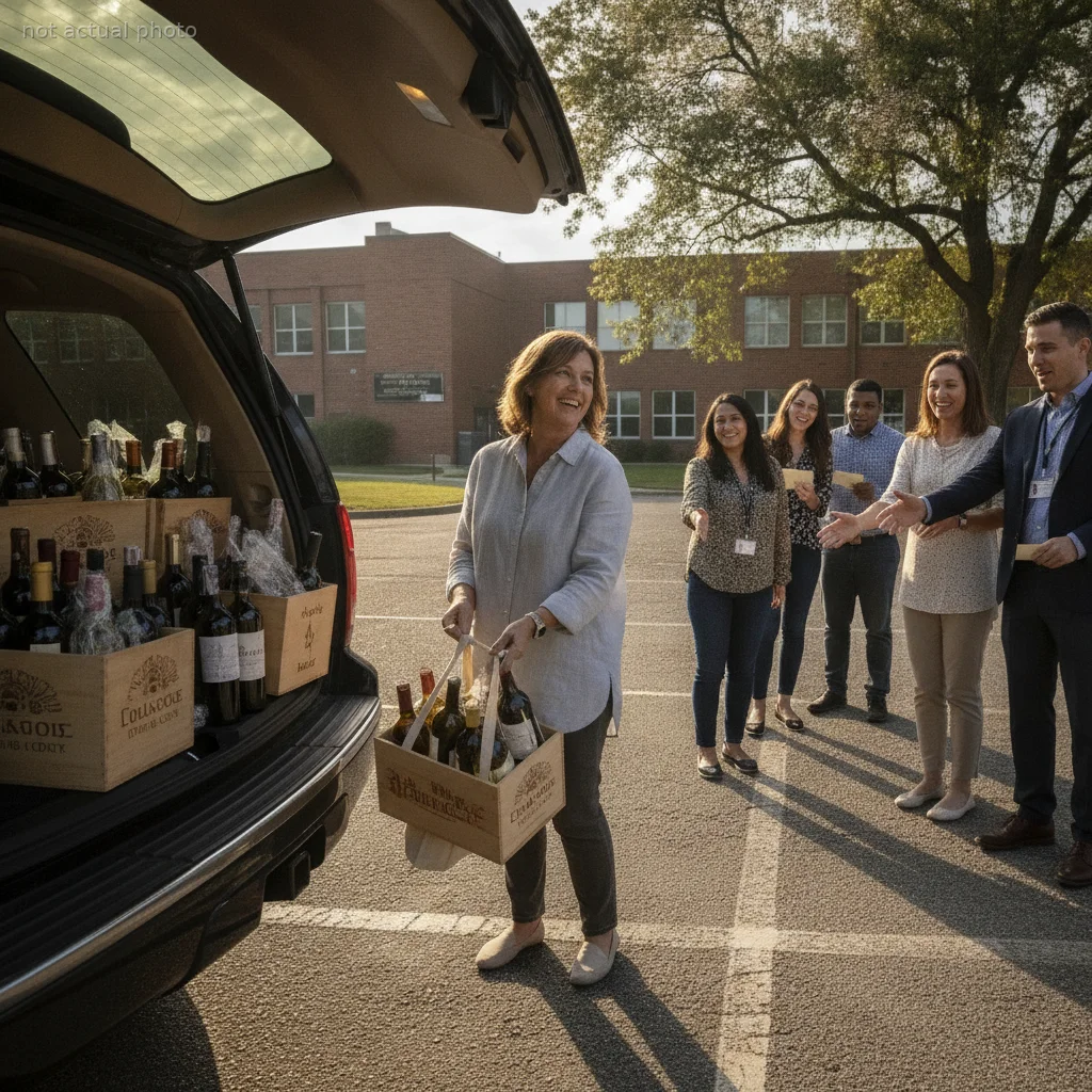 This Mom Gifting 36 Bottles Of Wine To High School Staff Is Sparking A Heated Debate