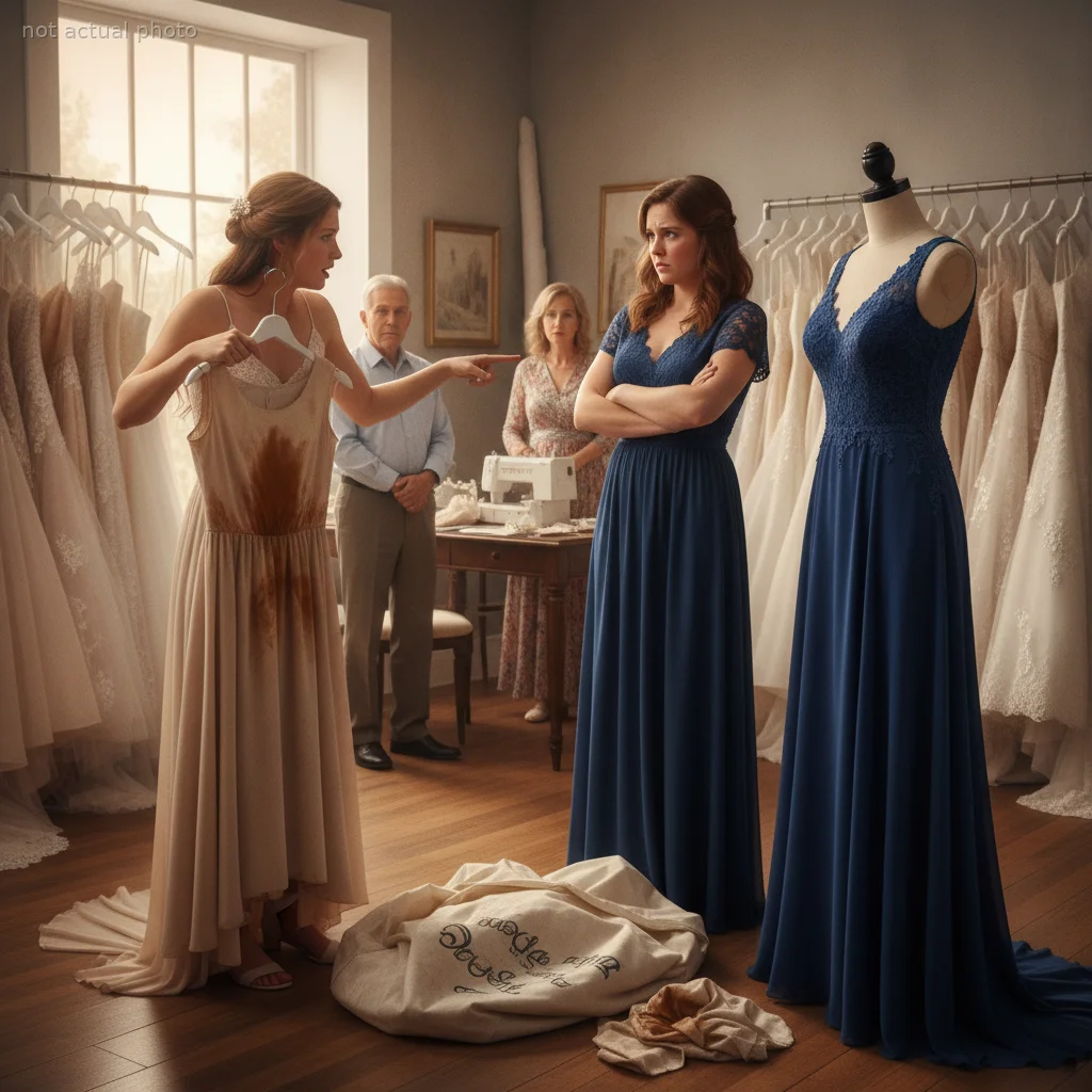 Bride Bans Maid Of Honor After She Secretly Sold Her Paid-For Dress And Tried Wearing A Coffee-Dyed Replacement
