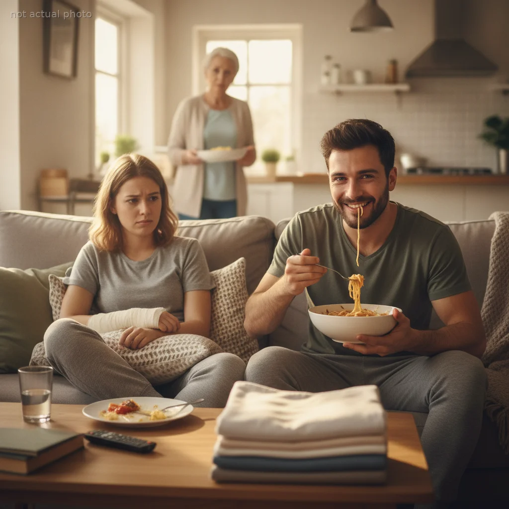 He Insisted on Taking Care of His Girlfriend Post-Surgery, Then Tried to Eat Her Dinner