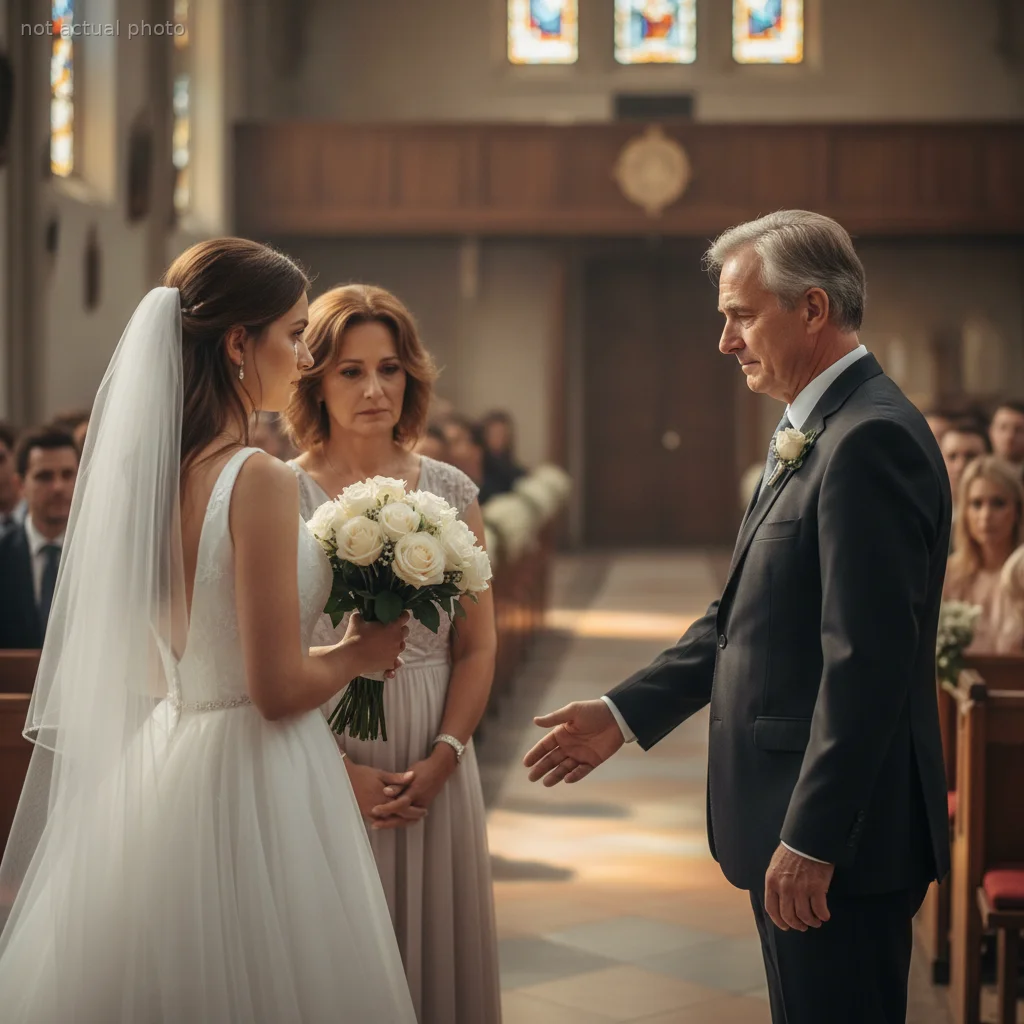 Bride Refuses to Let Her Father Walk Her Down the Aisle After His Secret Double Life Came to Light