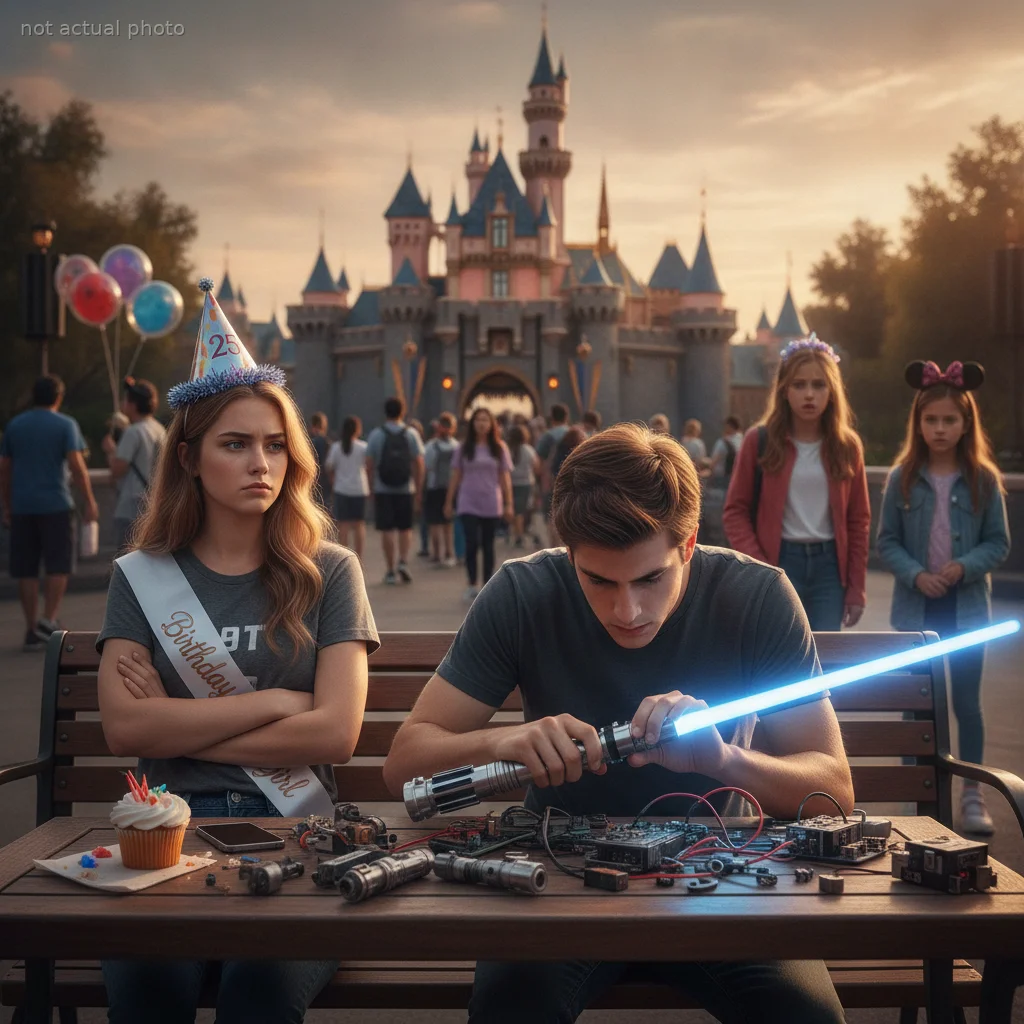 This Boyfriend Demanded She Watch Him Build a Lightsaber on Her Own Birthday Trip