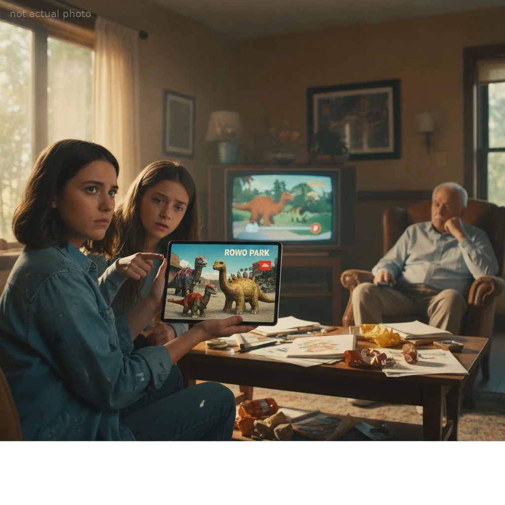 Artist Refuses to Attend Family Outing at Dinosaur Park After Spotting AI-Generated Promo Materials