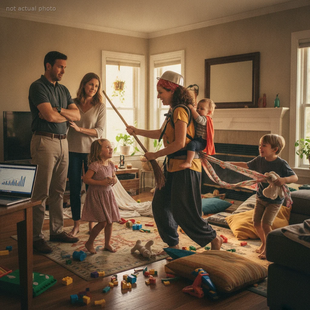 Husband Demands a New Nanny to Stop the "Chaos," but His Wife Refuses to Let Go of the Quirky Caregiver Their Kids Love