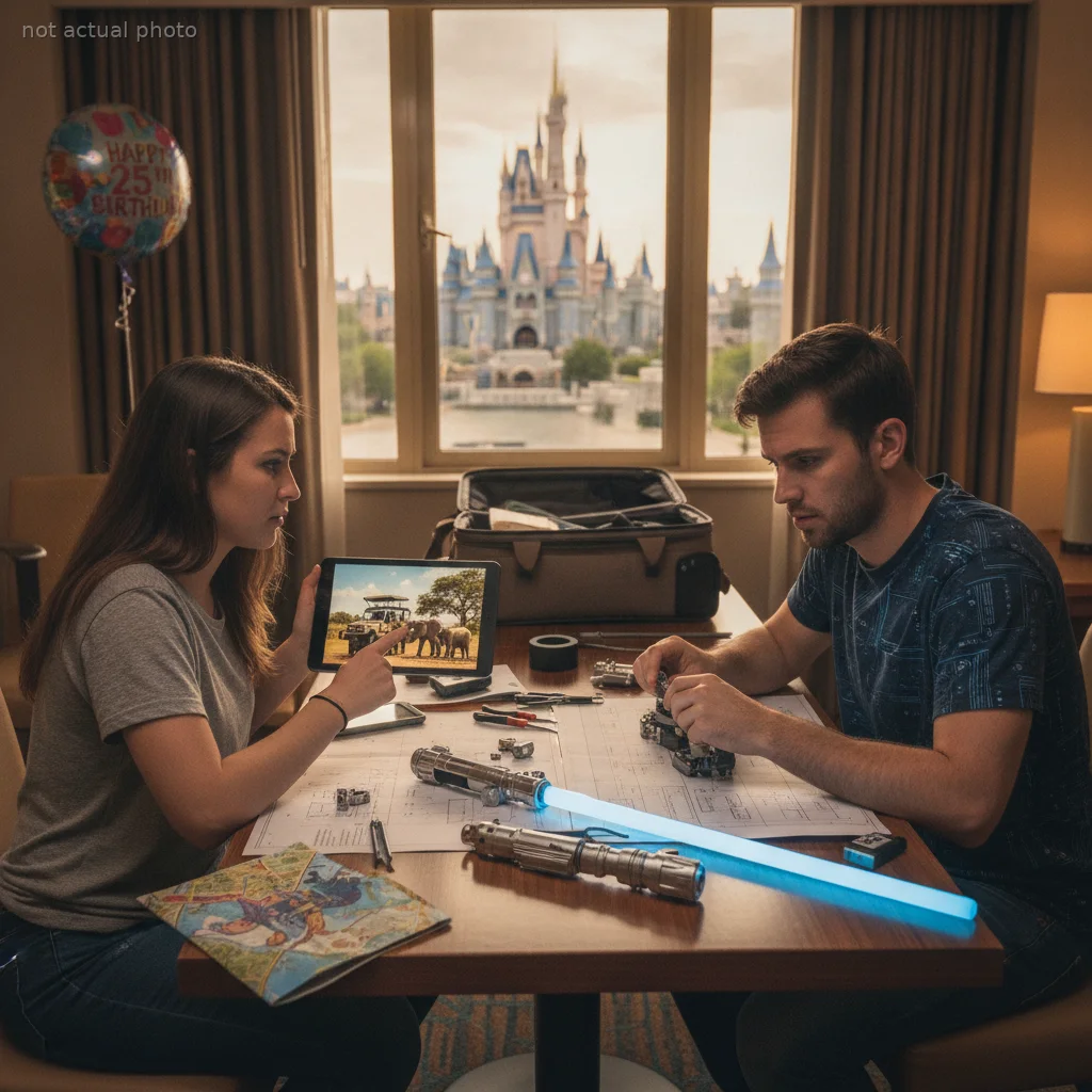 This Boyfriend Wants His Partner to Watch Him Build a Lightsaber on Her Birthday, but She’s Choosing a Safari Instead