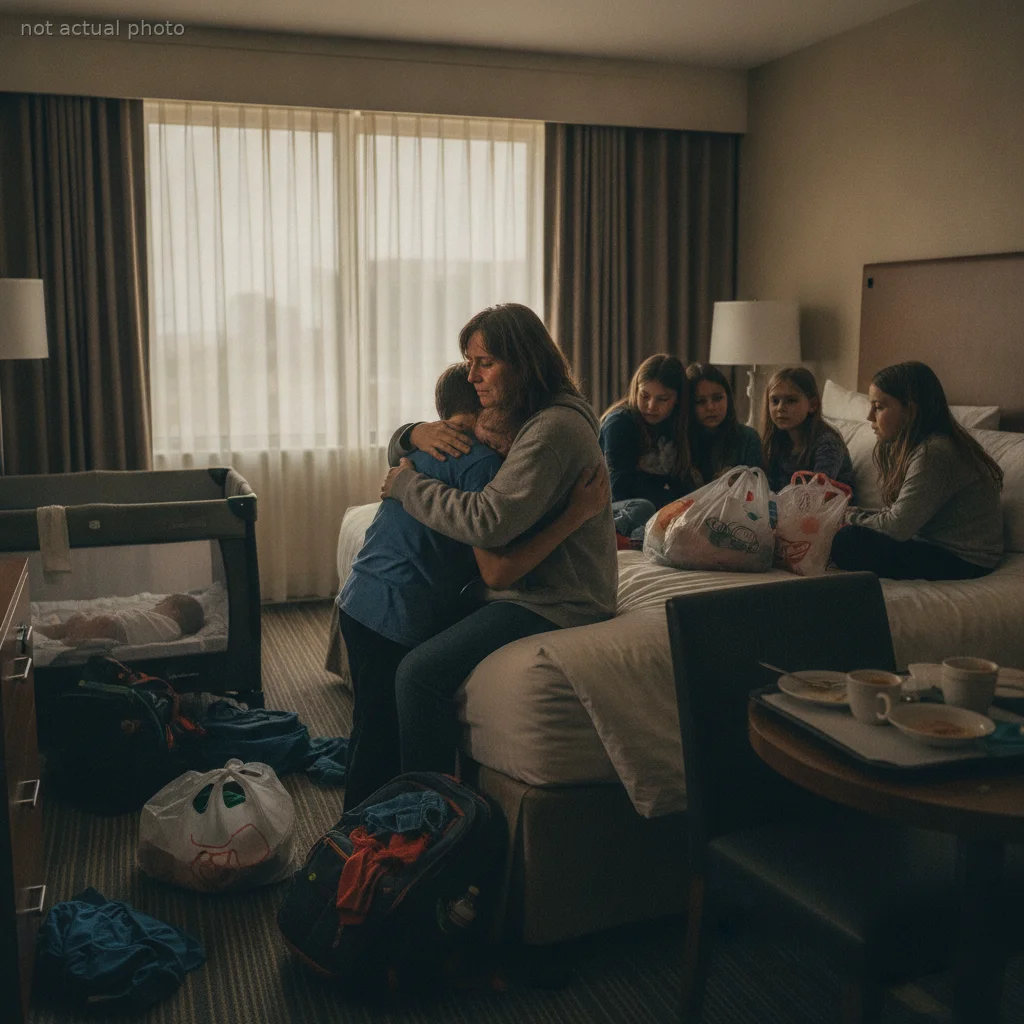 This Mom of Six Fled to a Hotel in Secret After Her Husband Cruelly Insulted Their Teenage Son