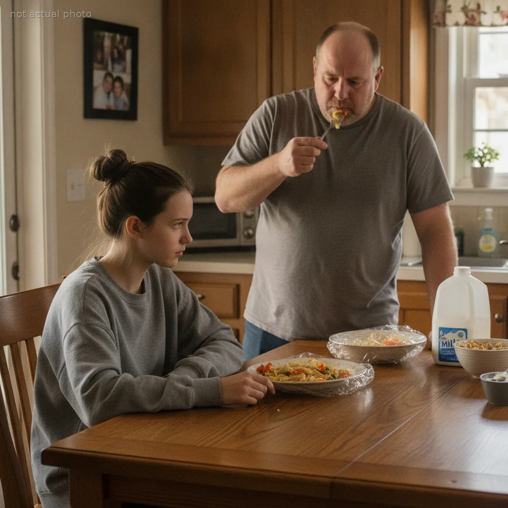 Dad Constantly Eats His Underweight Teen's Meal Leftovers, Leaving Her Unable To Gain Weight