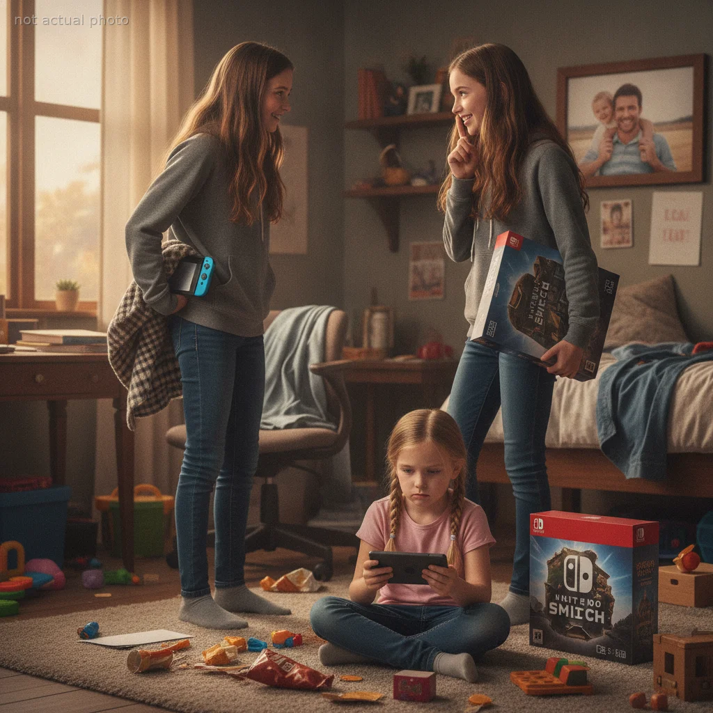 Twin Sisters Reclaim Hidden Family Nintendo From Their Spoiled Little Sister, Deciding To Stay Quiet Until She Confesses