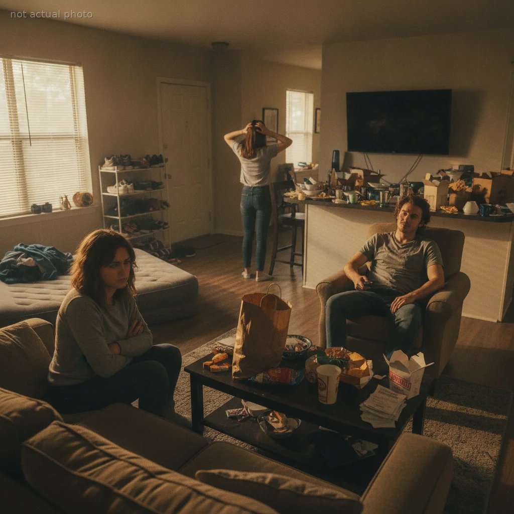 This Roommate Claims Her Boyfriend Is Just A Guest After He Eats Her Friend's Groceries and Runs Up the Bills