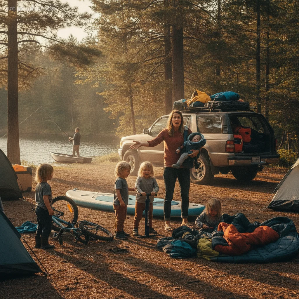 Wife Left Stranded at Campsite With Three Kids After Husband Chooses Fishing Over Family
