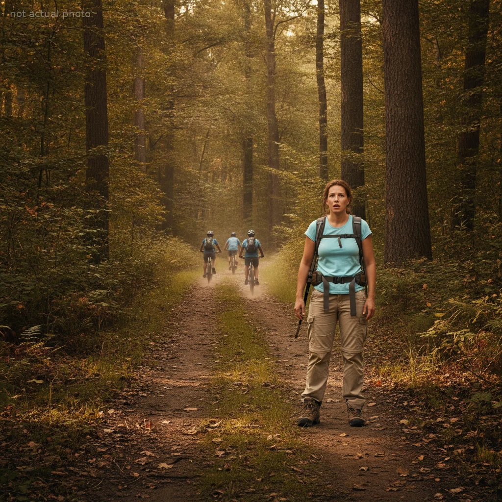 She Planned a Relaxing Hike, But Her Friends Showed Up on Bikes and Left Her Stranded in the Wilderness