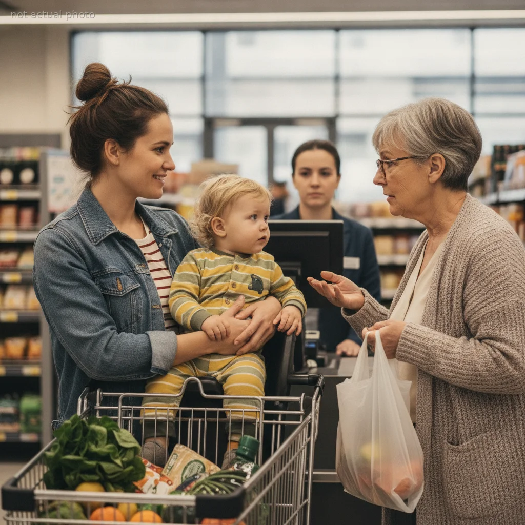 Mom Tells Grocery Store Stranger She Doesn't Care If People Can't Tell Her Baby's Gender