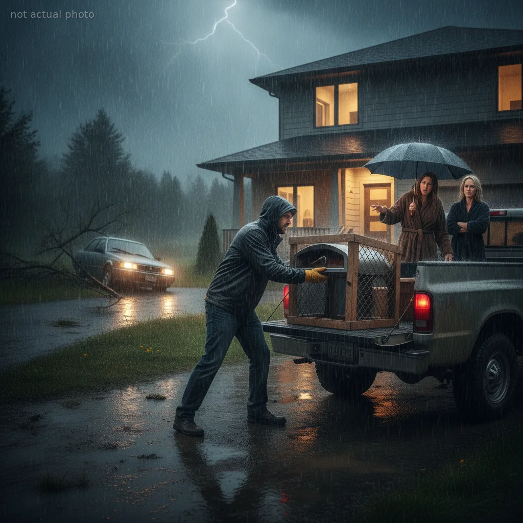 This Husband Risked Their Only Car in a Storm to Deliver a Pizza Oven to His Wife's Bully