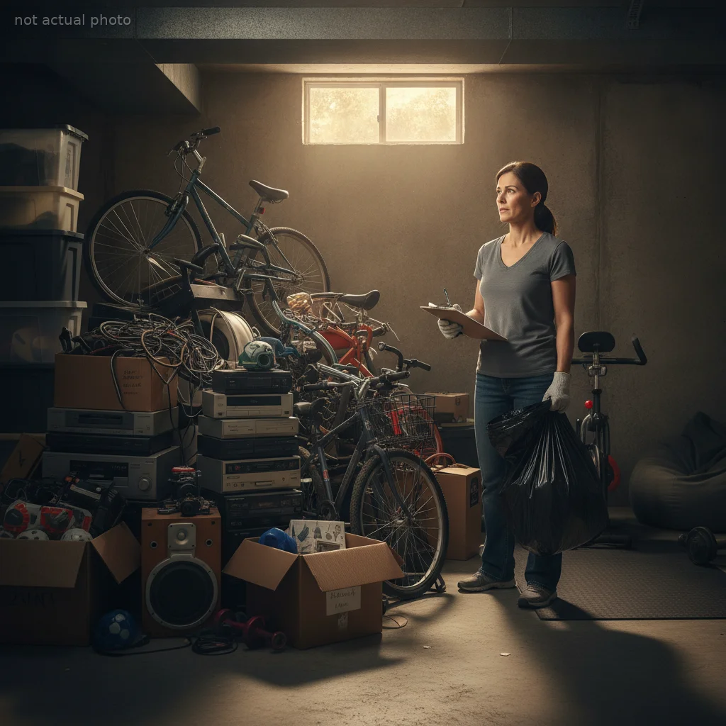 Wife Plans to Quietly Purge Her Husband's Massive Basement Collection While He's Out of Town