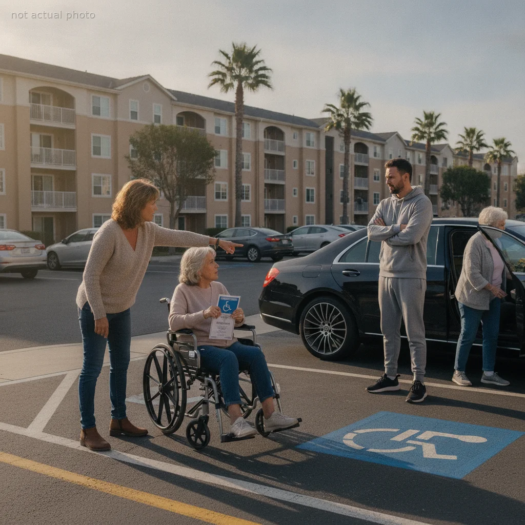 Neighbor Fakes Having a Wheelchair-Bound Mother to Snag Prime Parking Spot, Fumes When She Reclaims It