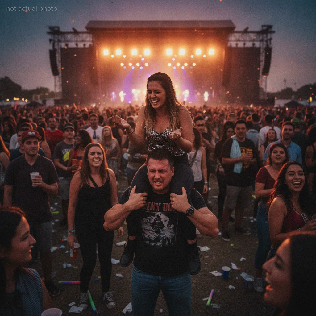 Man Sparks Drama After Telling His "Heavy" Concert Date He Can’t Carry Her on His Shoulders Anymore