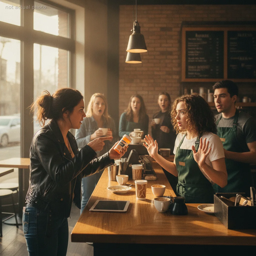 Insecure Girlfriend Storms Into Coffee Shop, Accusing Barista of 'Micro-Cheating' Over a Bottle of Advil