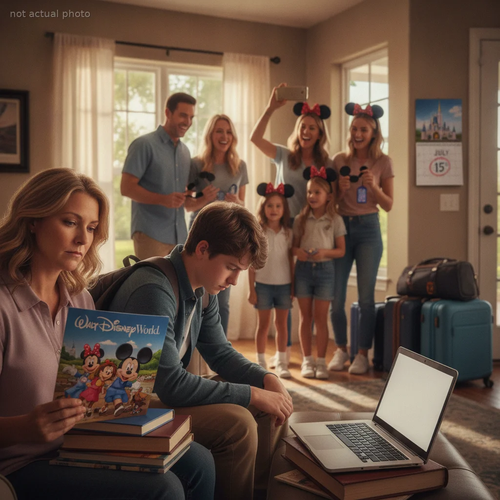In-Laws Exclude 16-Year-Old Son From All-Expenses-Paid Disney Trip, Demanding He Pass His Classes First
