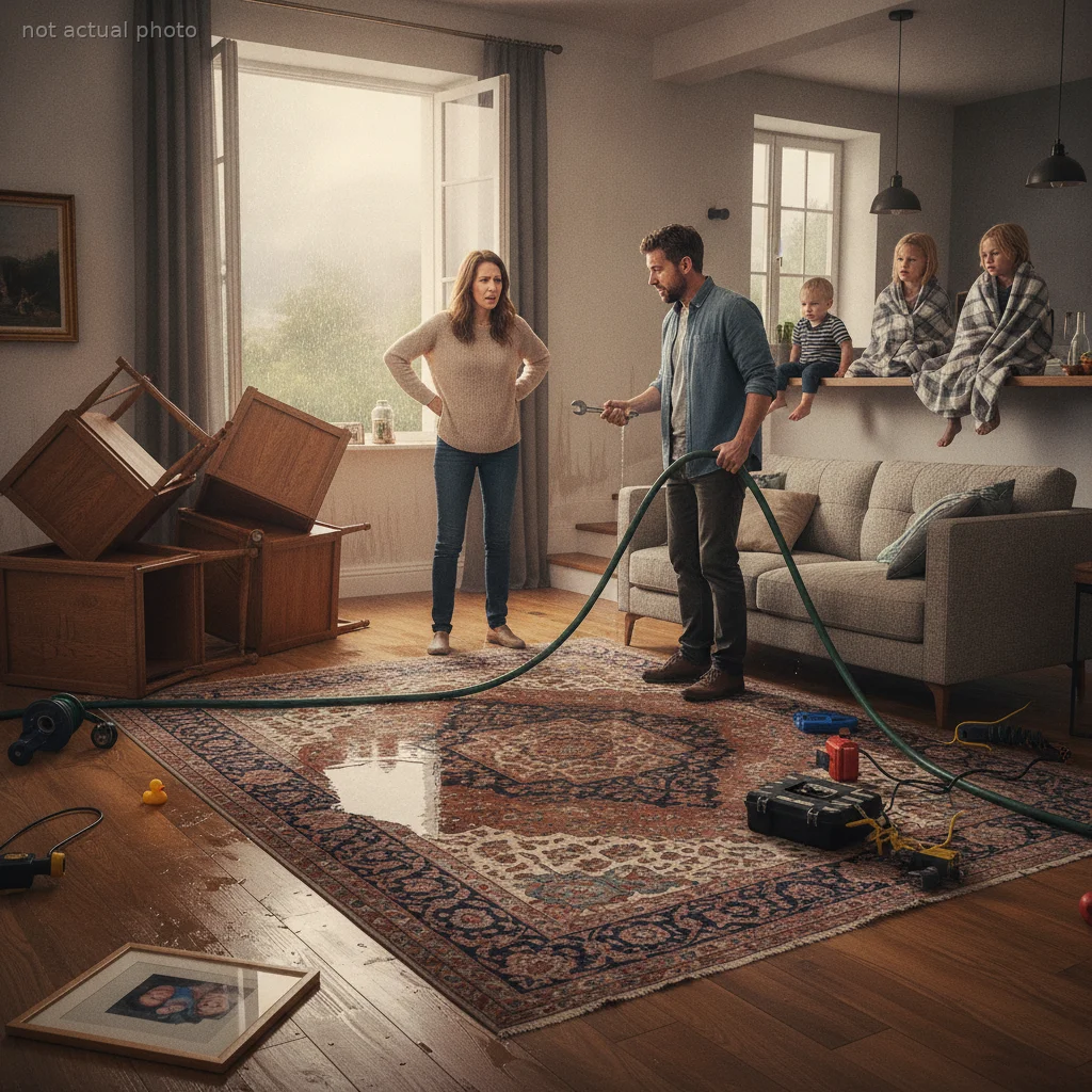 Wife Reaches Her Limit After 'Handy' Husband Continues to Destroy Their Possessions With Water