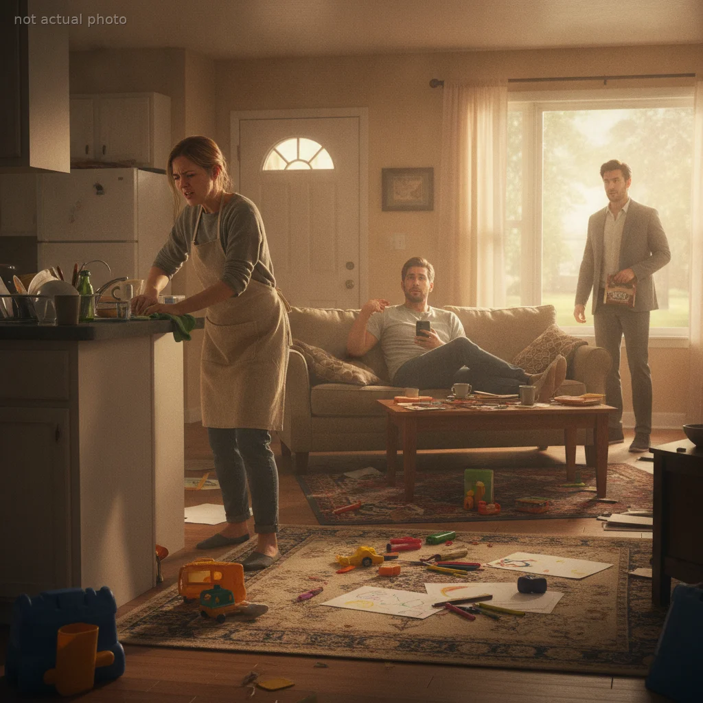Husband Tells Wife Cleaning Is 'Not Her Problem' Until His Friends Visit, Gets a Taste of His Own Medicine